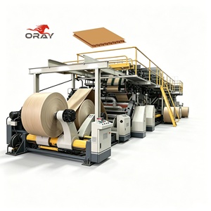 Oray Fully Automatic Electric 3/5/7 Ply Corrugated Cardboard Line Corrugator Line High E-commerce Logistics Food Fruit Packaging