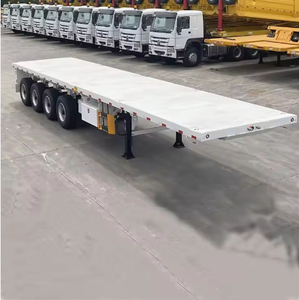 Multi-Purpose 40ft Steel Flatbed Container Semi-Trailer